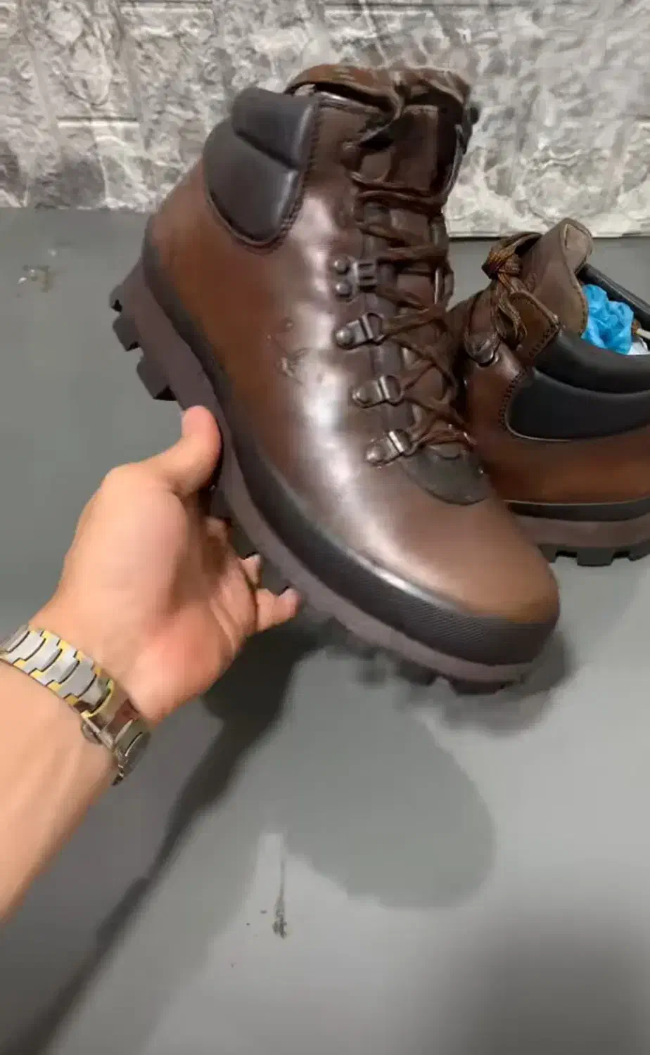 پوتین چرم آمریکایی|کیف، کفش، کمربند|سنندج, |دیوار