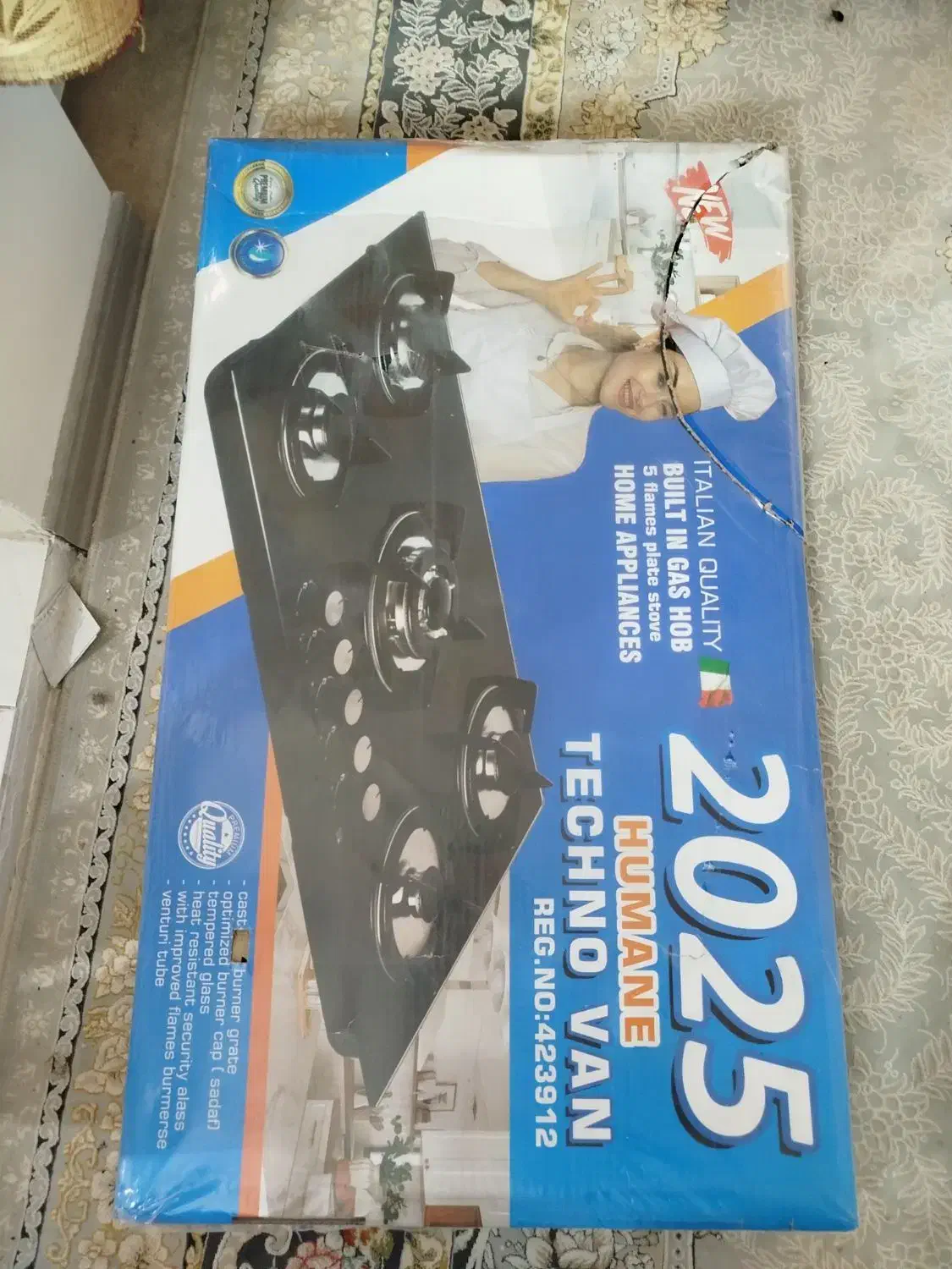 گاز صفحه ای ۵ شعله ایتالیایی|اجاق گاز و لوازم برقی پختوپز|رامسر, |دیوار