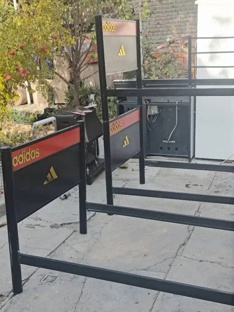 ۳ عدد تخت خواب اسپرت نو بهمراه تشک و کفی ام دی اف|تخت و سرویس خواب|ارومیه, |دیوار