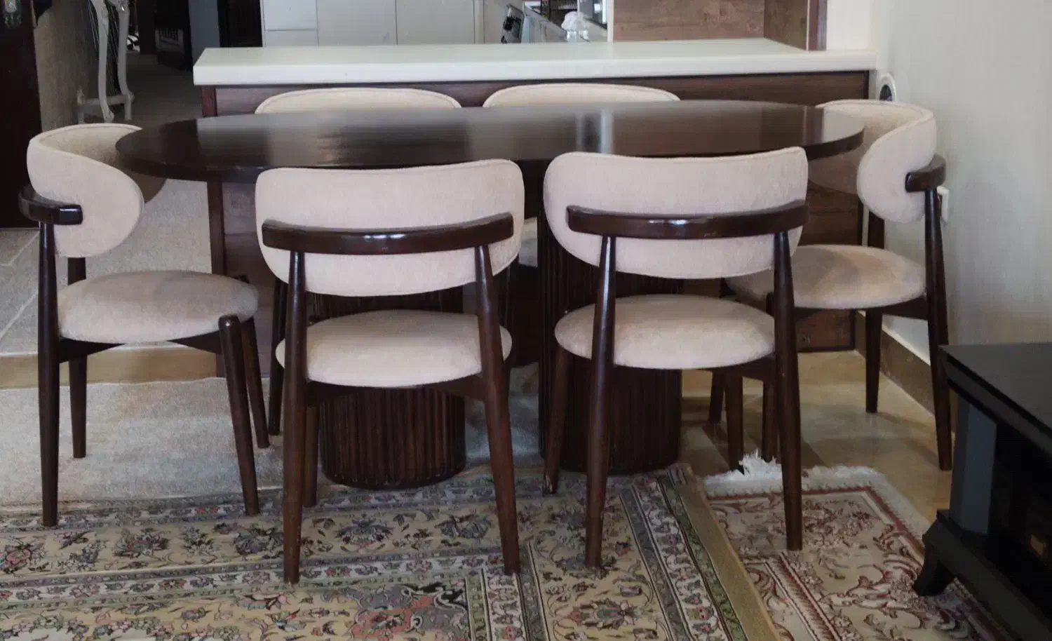 میز ناهار خوری 6 نفره|میز و صندلی غذاخوری|قم, شهرک قدس|دیوار