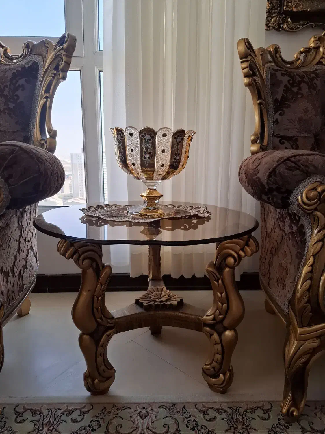 فروش مبل سلطنتی در حد نو|مبلمان خانگی و میز عسلی|تهران, چیتگر شمالی|دیوار