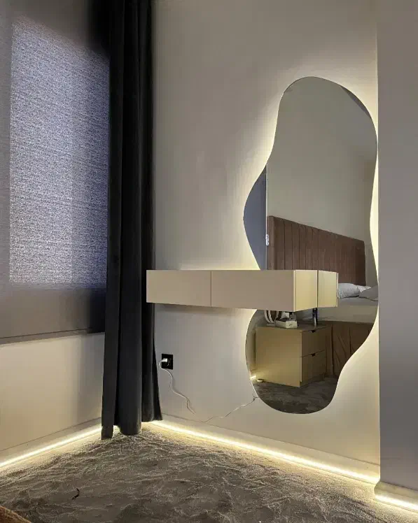 آینه دفرمه وگنبدی ودایره بک لایت باکس دار|آینه|الوند, |دیوار