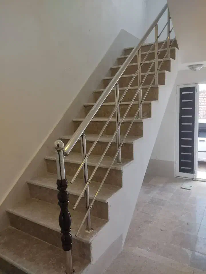 نرده استیل حفاظ پله|مصالح و تجهیزات ساختمان|سیرجان, |دیوار