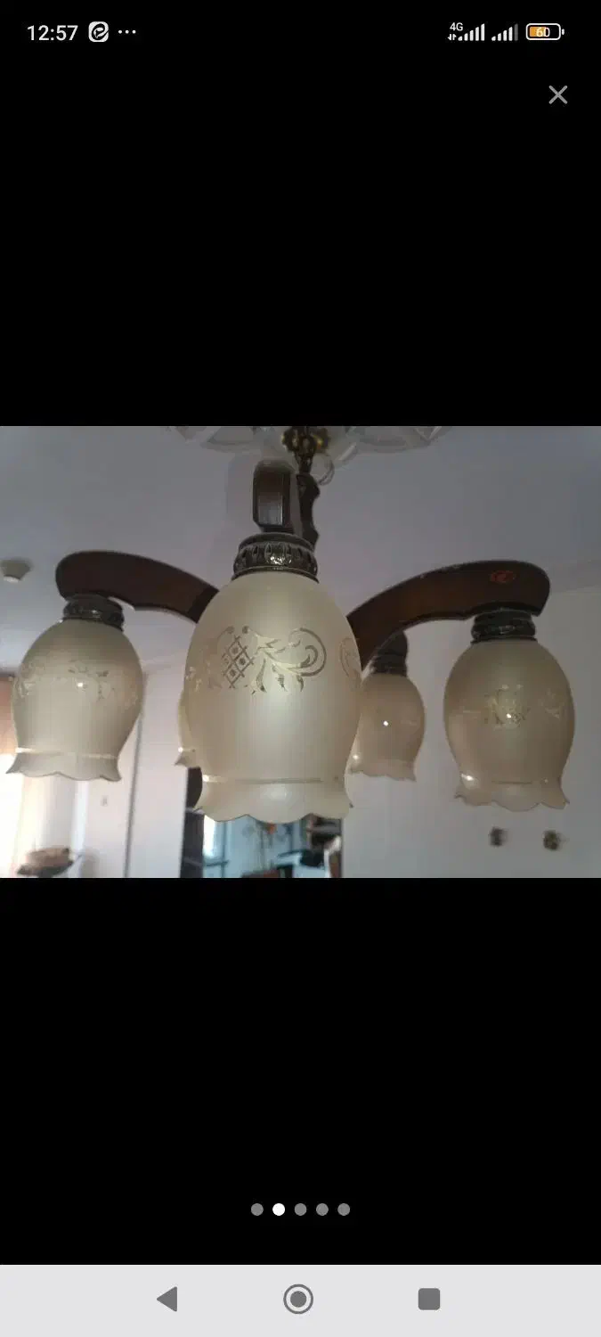 لوستر ۵ شاخه|لوستر و چراغ آویز|پرند, فاز ۵|دیوار