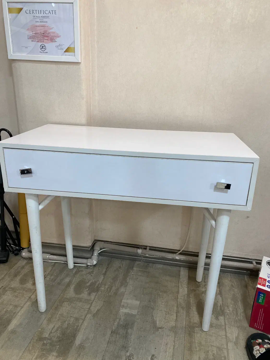 میز چوبی تک کشو|میز تحریر و کامپیوتر|رشت, شالکو|دیوار