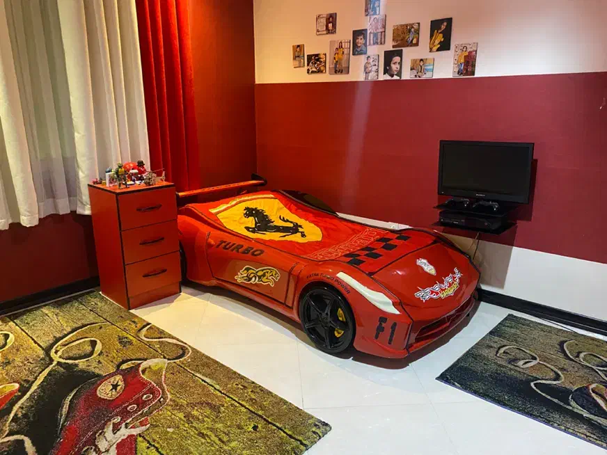 تخت مدل ماشین فراری با پتو بطور ست|تخت و سرویس خواب|تهران, گلستان (شهرک راه آهن)|دیوار