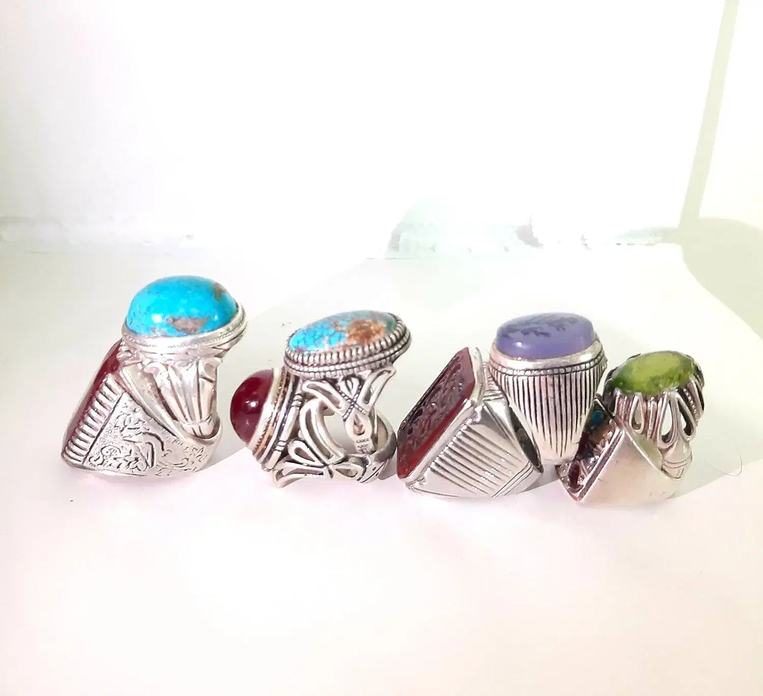 ۸ انگشتر نقره دستساز|بدلیجات|کرج, استاندارد|دیوار