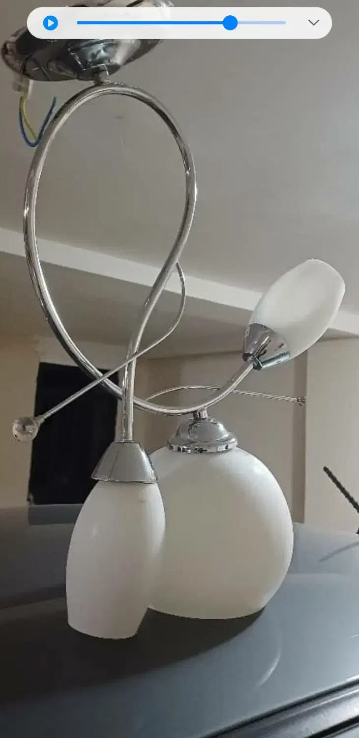 لوستر کم کارکرد وسالم ۳ عدد و یکی|لوستر و چراغ آویز|فیروزکوه, |دیوار