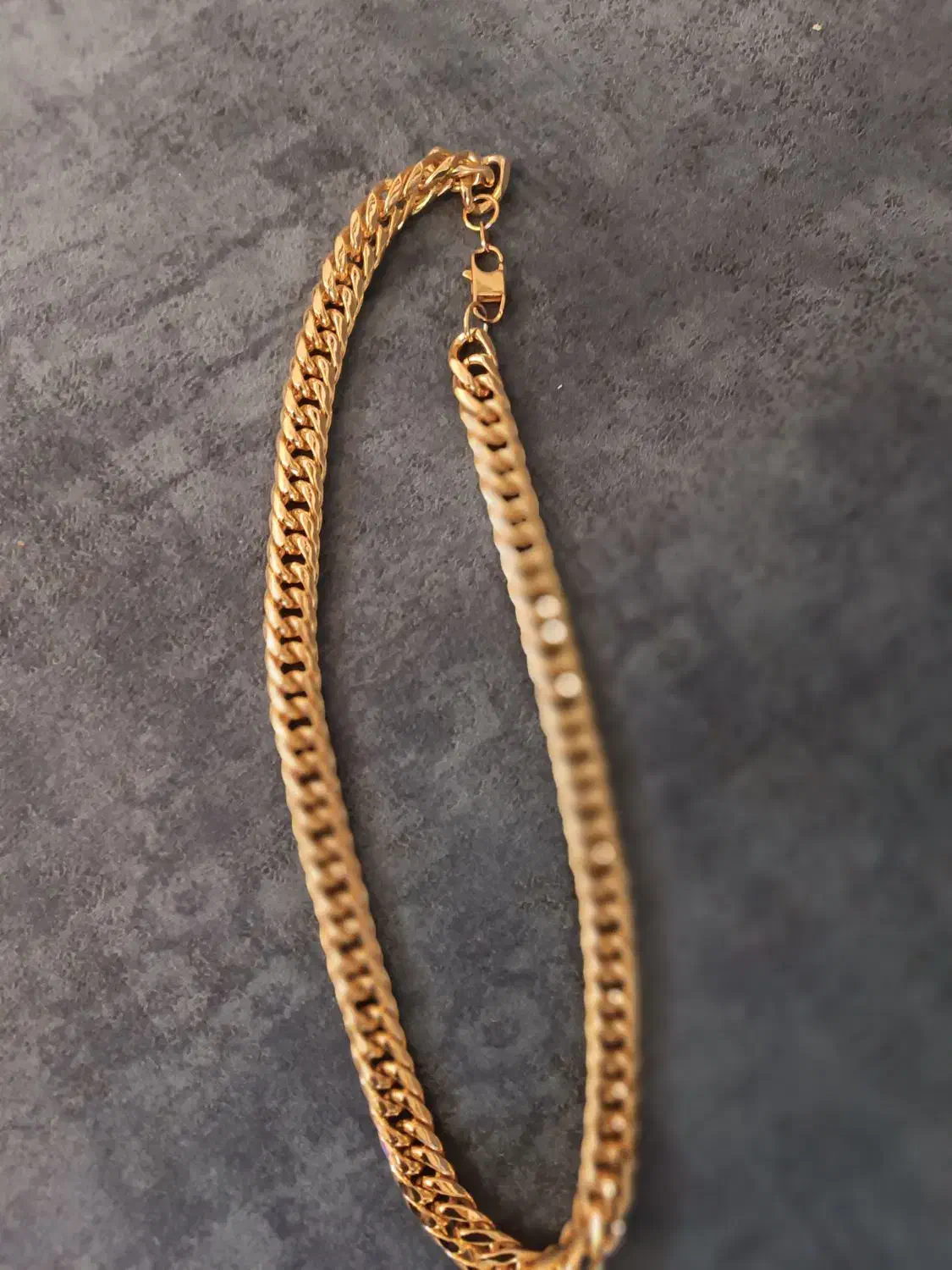 گردنبنداستیل باروکش طلا|جواهرات|خمینیشهر, |دیوار