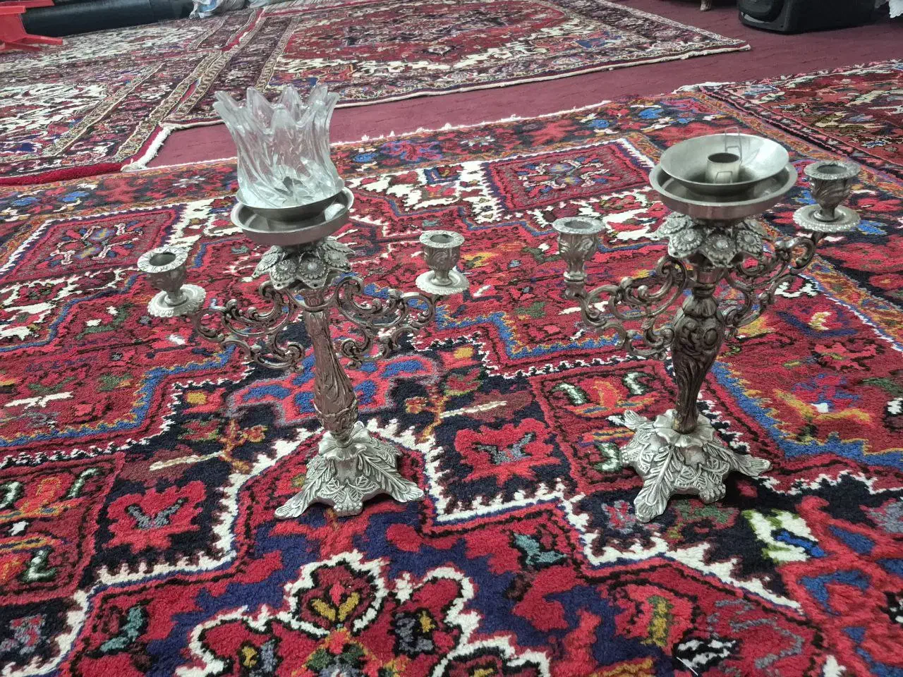 شمعدان برنز در حد|لوستر و چراغ آویز|اهر, |دیوار