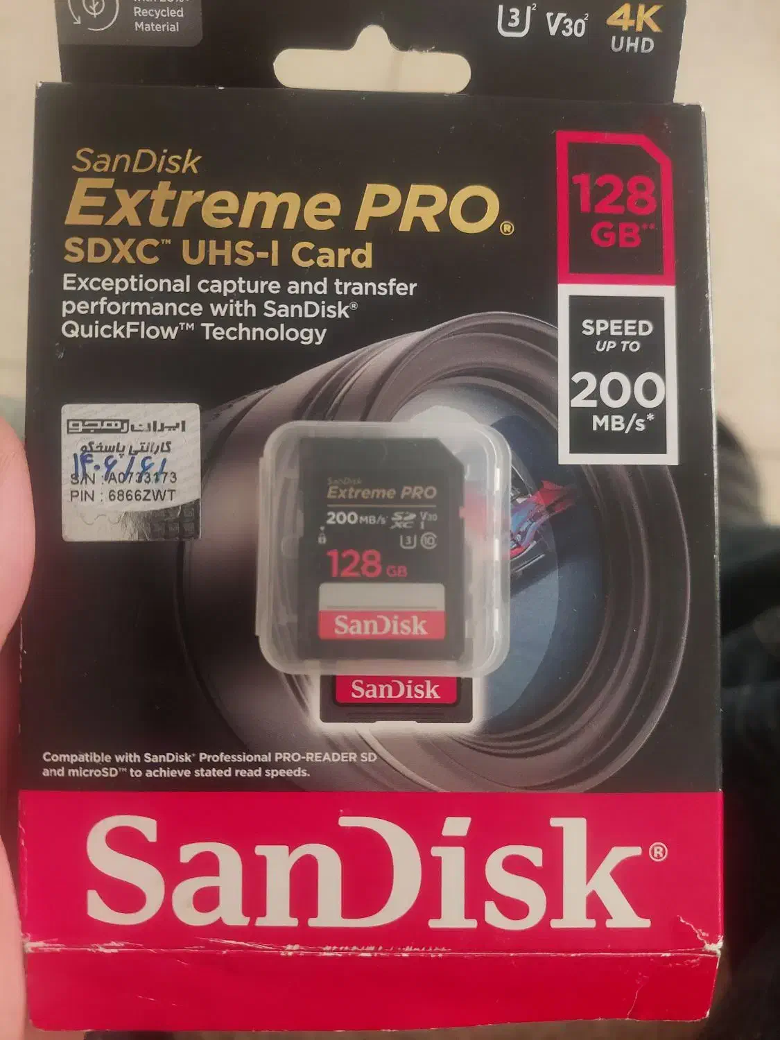 رم 128گیگ sd sandisk|قطعات و لوازم جانبی رایانه|فردیس, منظریه|دیوار