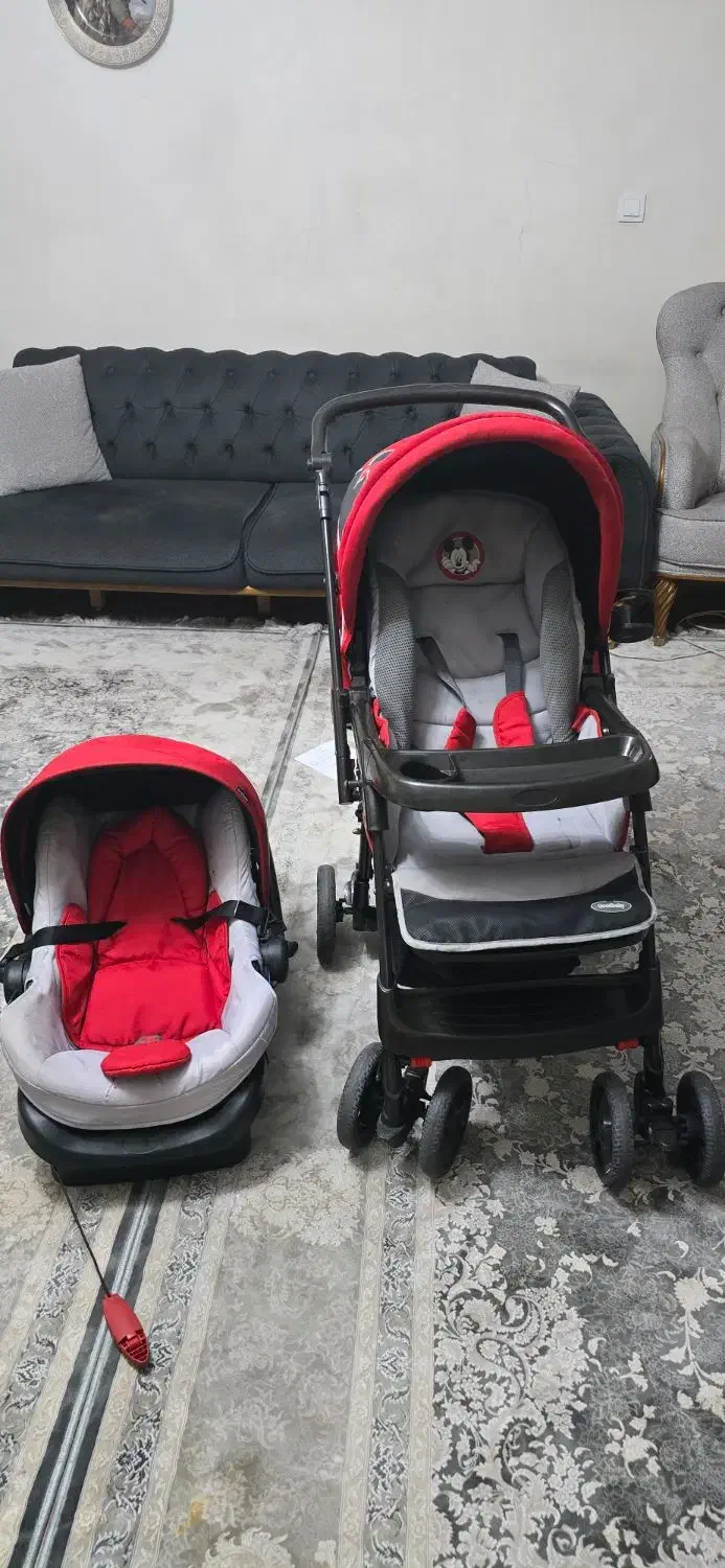 کالسکه کریر گود بی بی اسپرت قرمز و مشکی|کالسکه و لوازم جانبی|تهران, هروی|دیوار