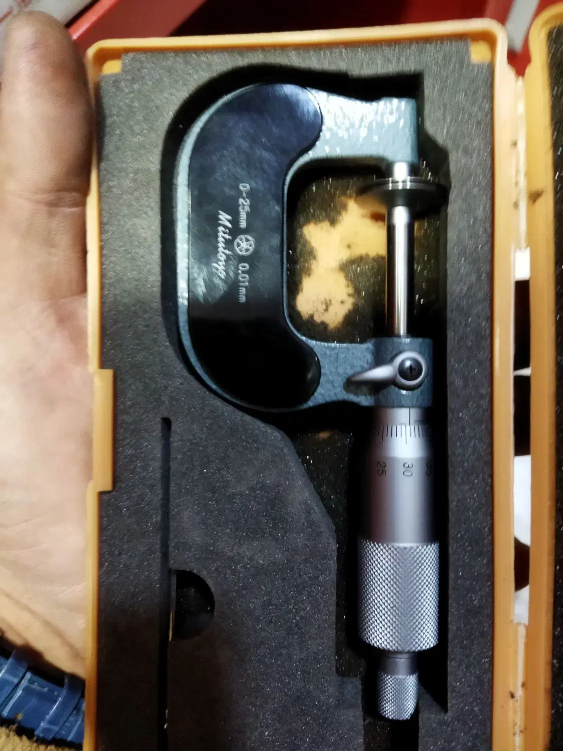 میکرومتر میتیتیو اصل ژاپن نونوسایز 0-25|ابزارآلات|شهرکرد, |دیوار