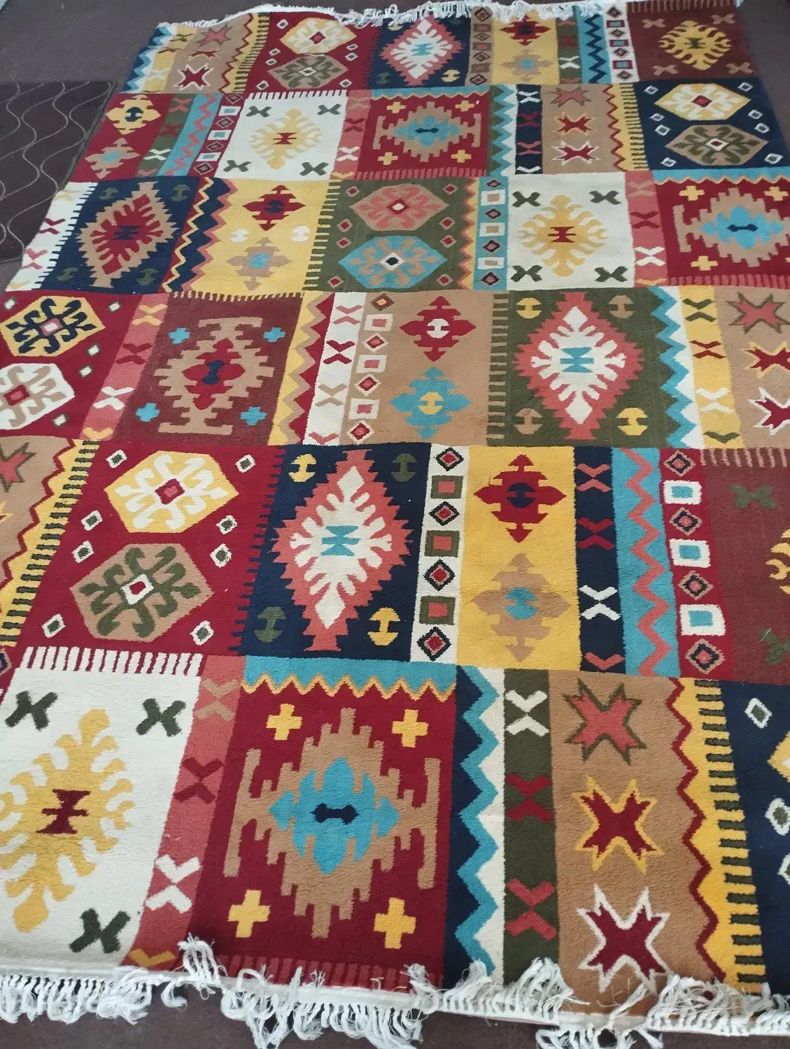 گلیم فرش|گلیم، جاجیم، گبه|همدان, |دیوار