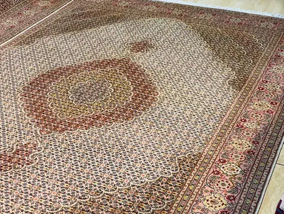 جفت فرش ۶ متری ماهی ۵۰ رج کرم قهوه ای|فرش|تهران, سلسبیل شمالی|دیوار