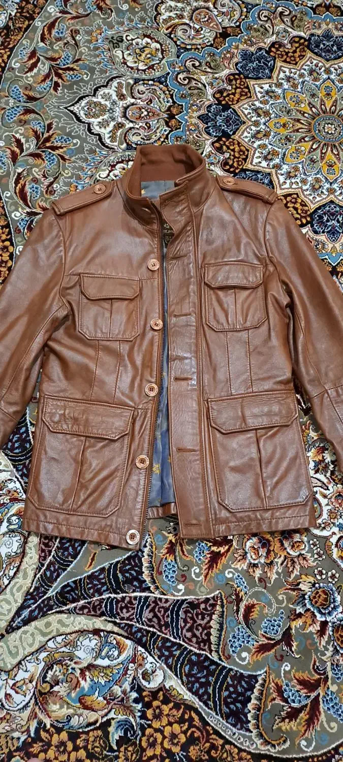 کاپشن چرم برند نوین چرم|لباس|فشاپویه, |دیوار