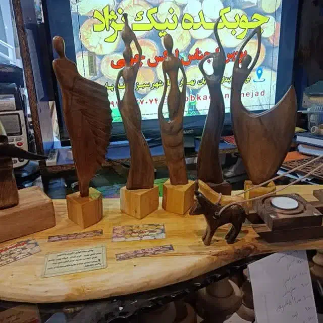 غزال و لک لک چوبی ماشین موتور چوبی و و و|اسباب‌‌بازی|سیلاخور, |دیوار