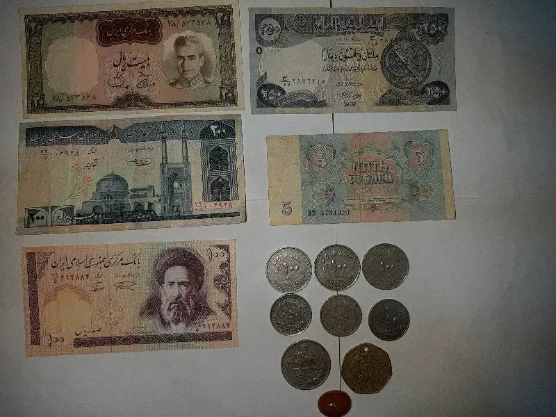 سکه اسکناس دینار منات|کلکسیون سکه، تمبر، اسکناس|مشهد, الهیه|دیوار