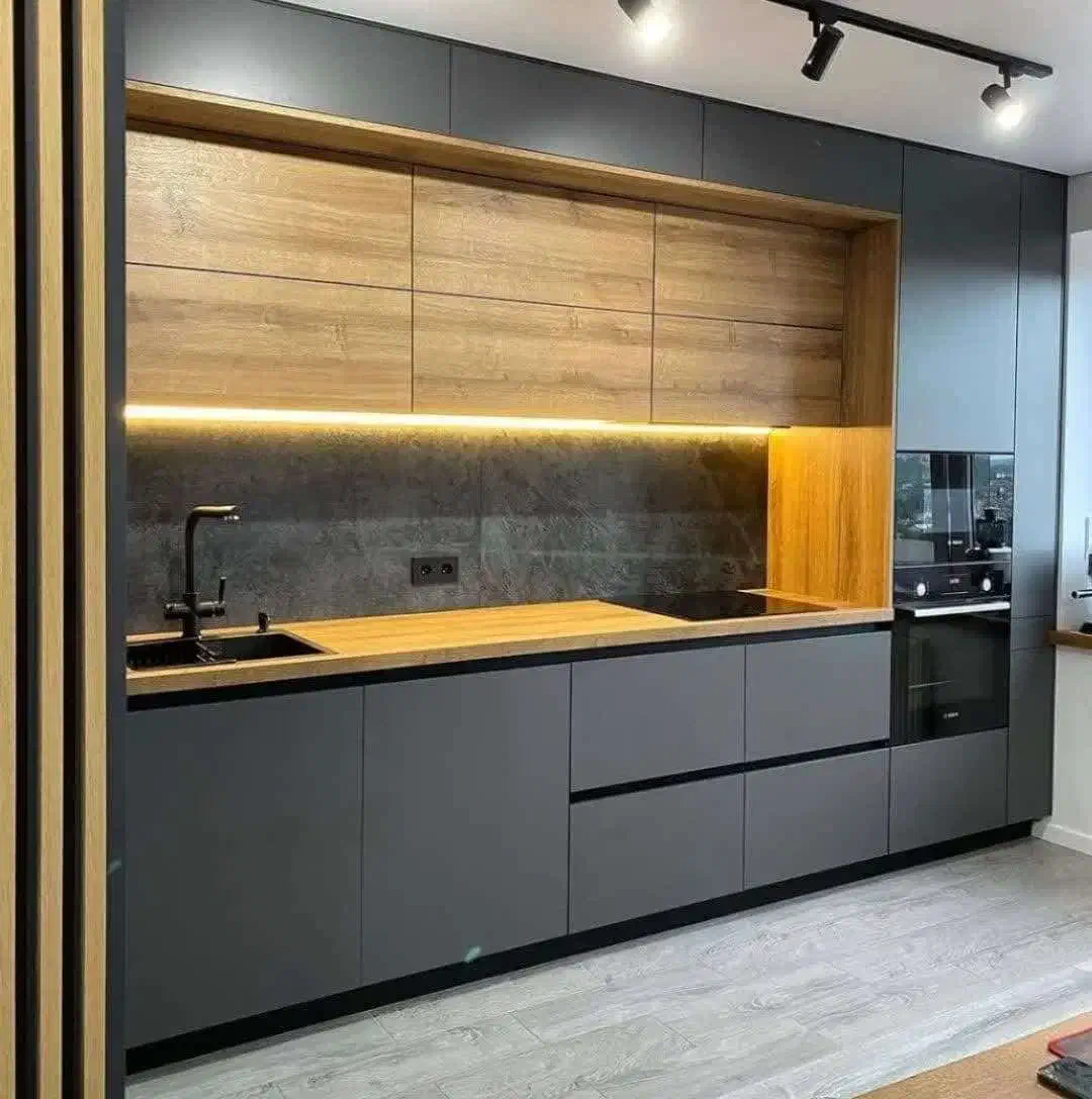 کابینت آشپزخانه هایگلاس و MDF//پاکچوب/E4556|مصالح و تجهیزات ساختمان|کهنوج, |دیوار