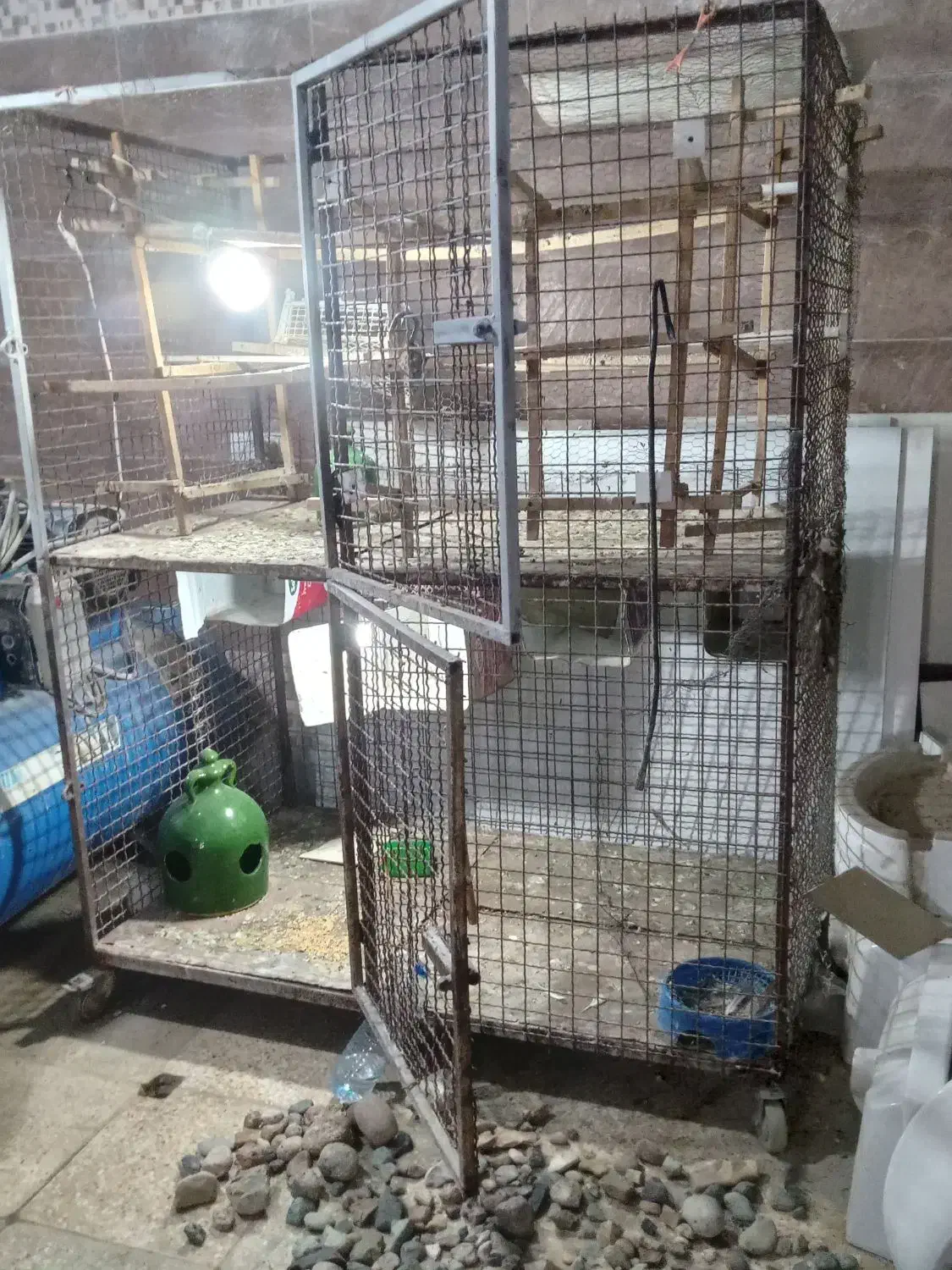 یک عدد قفس دوطبقه|لوازم جانبی حیوانات|شهریار, شهرک بهاران (ویره)|دیوار