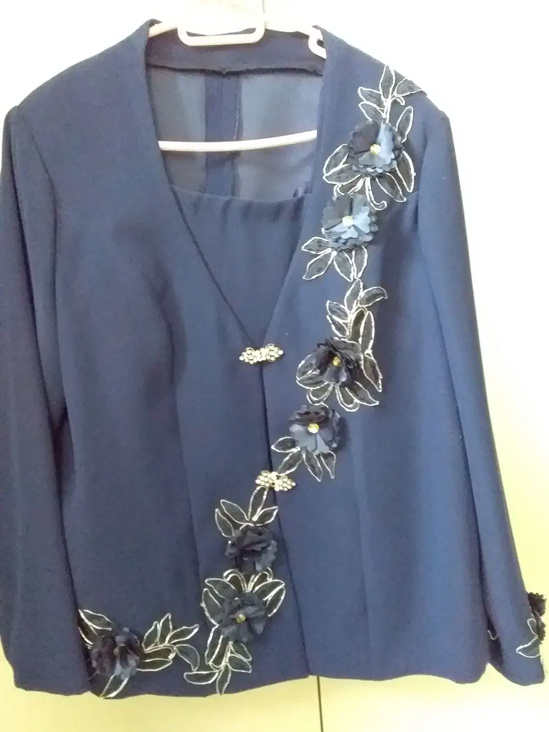 کت دامن مجلسی مزون دوز سرمه ای نفتی|لباس|مرند, |دیوار