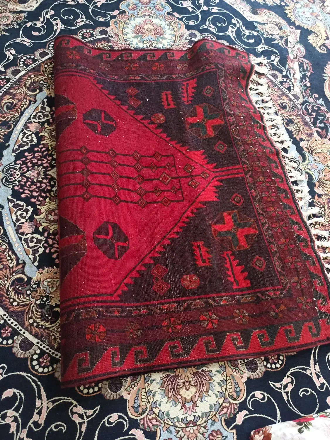 قالی لری دستبافت|فرش|لالی, |دیوار