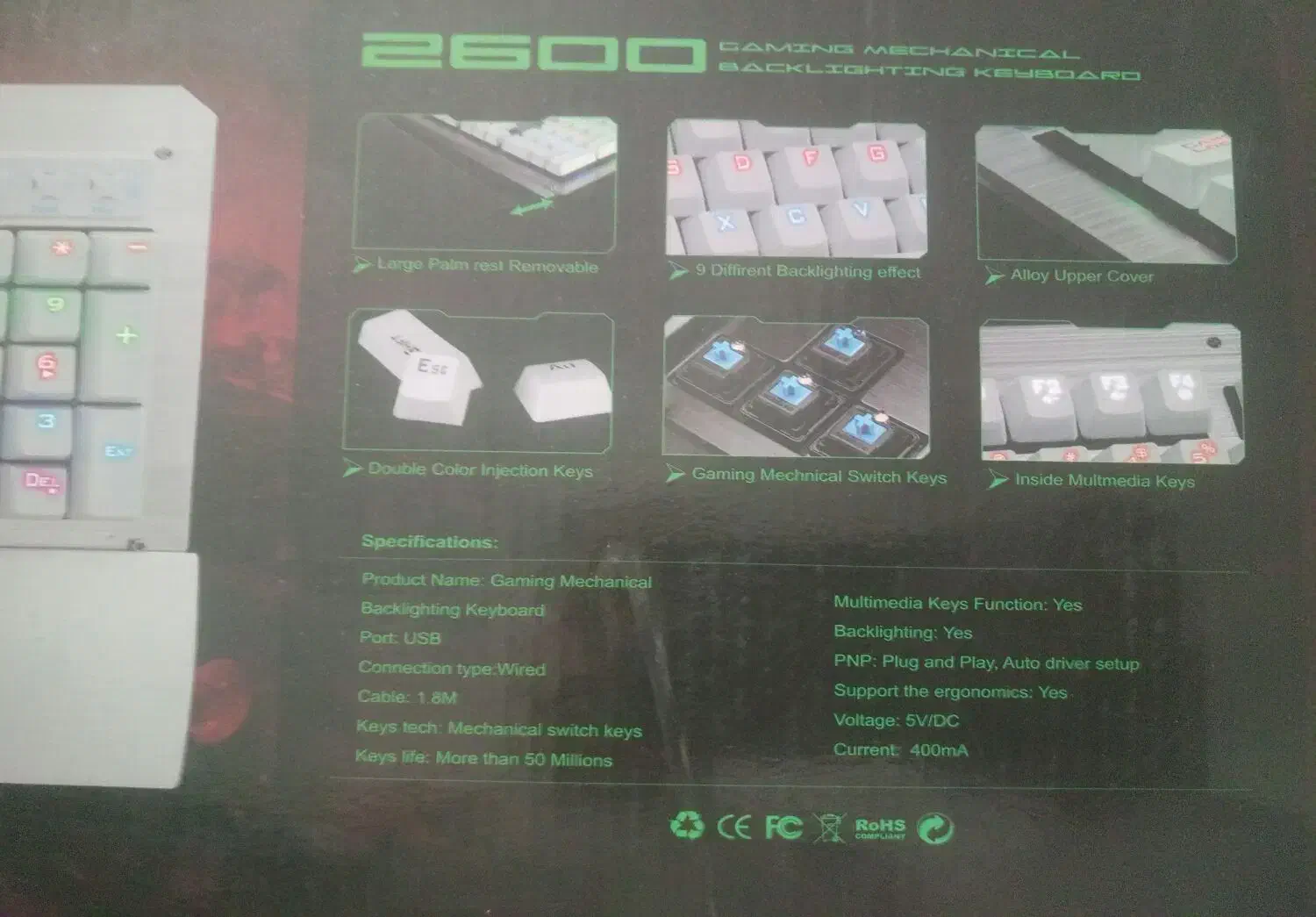 کیبورد گیمینگ|کنسول، بازی ویدئویی و آنلاین|تهران, شهرک طالقانی|دیوار