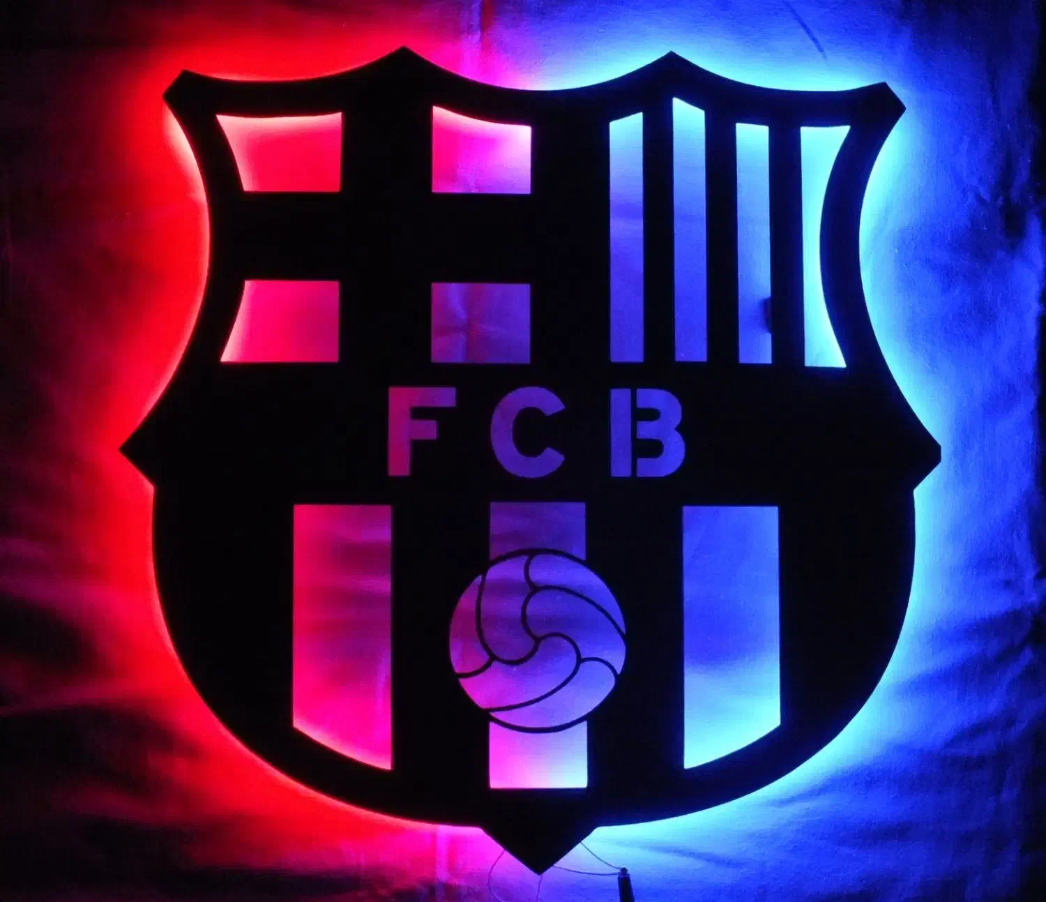 تابلو بک لایت طرح بارسلونا|تابلو، نقاشی، عکس|تهران, جوادیه تهرانپارس|دیوار