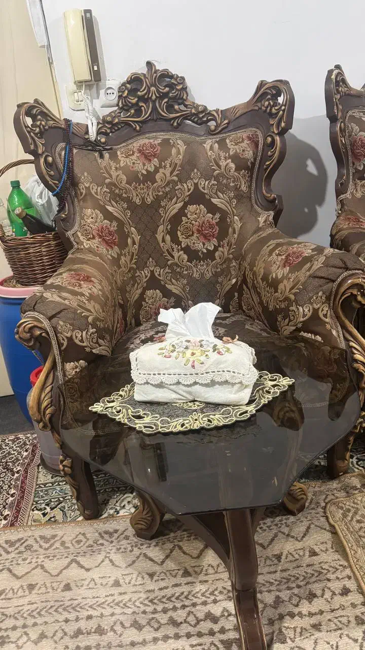 مبل 9 نفره سلطنتی|مبلمان خانگی و میز عسلی|بابل, |دیوار
