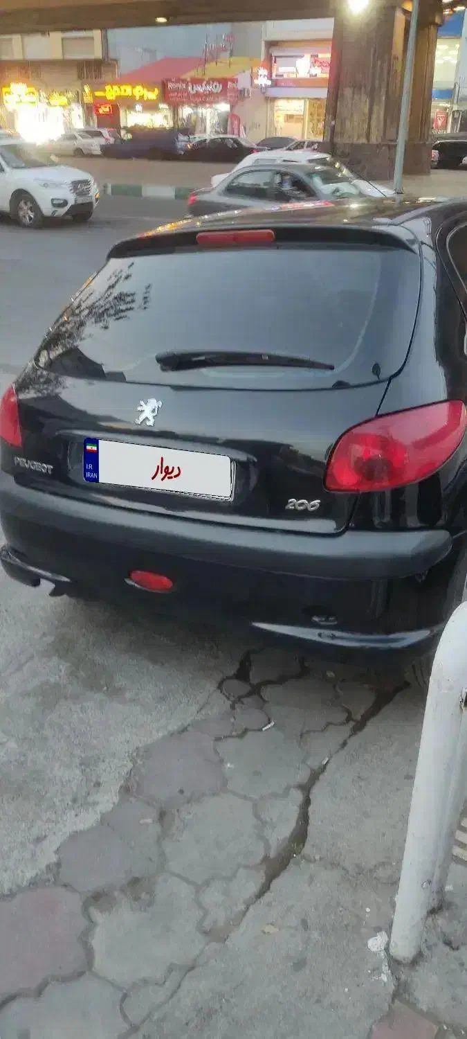 206تیپ دو مشکی رنگ|خودرو سواری و وانت|رشت, بوسار|دیوار