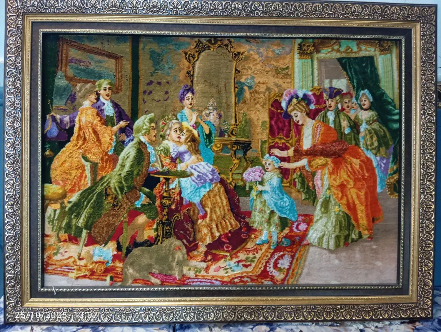 تابلوفرش دستبافت فرانسوی بزرگ|تابلو فرش|قم, منبع آب|دیوار