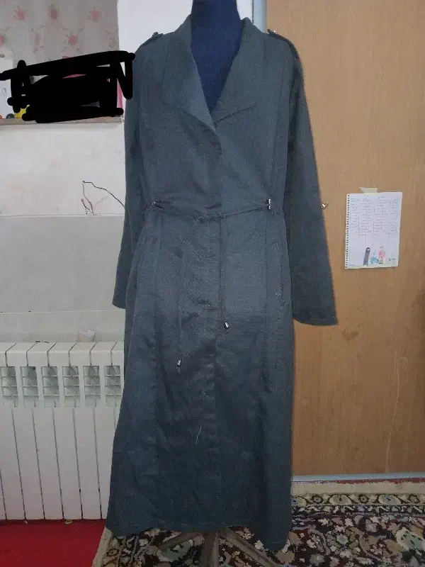 مانتوپاییزی وعباحریر کره ای دست دوم|لباس|اشکذر, |دیوار