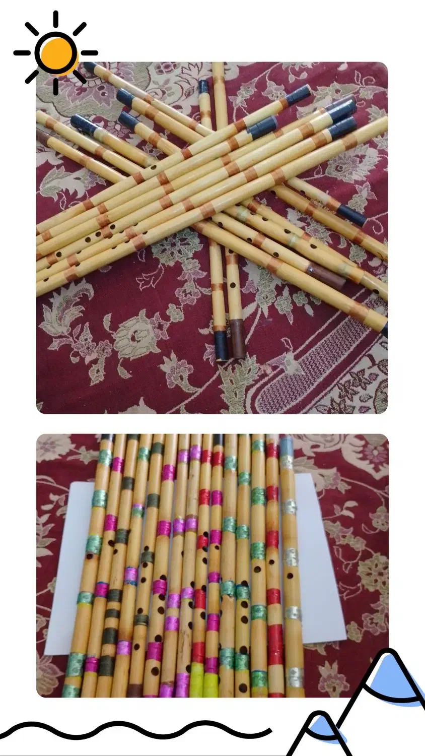 نی هفت بند|سازهای بادی|بهبهان, |دیوار