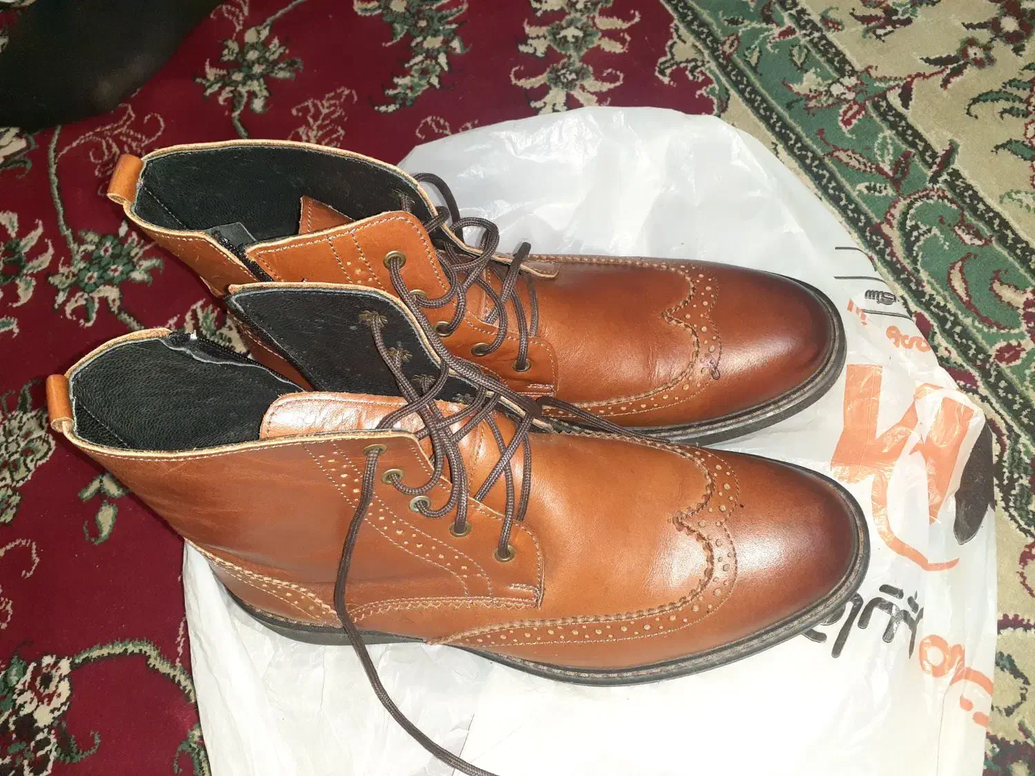 بوت مردانه چرم طبیعی|کیف، کفش، کمربند|سنگر, |دیوار