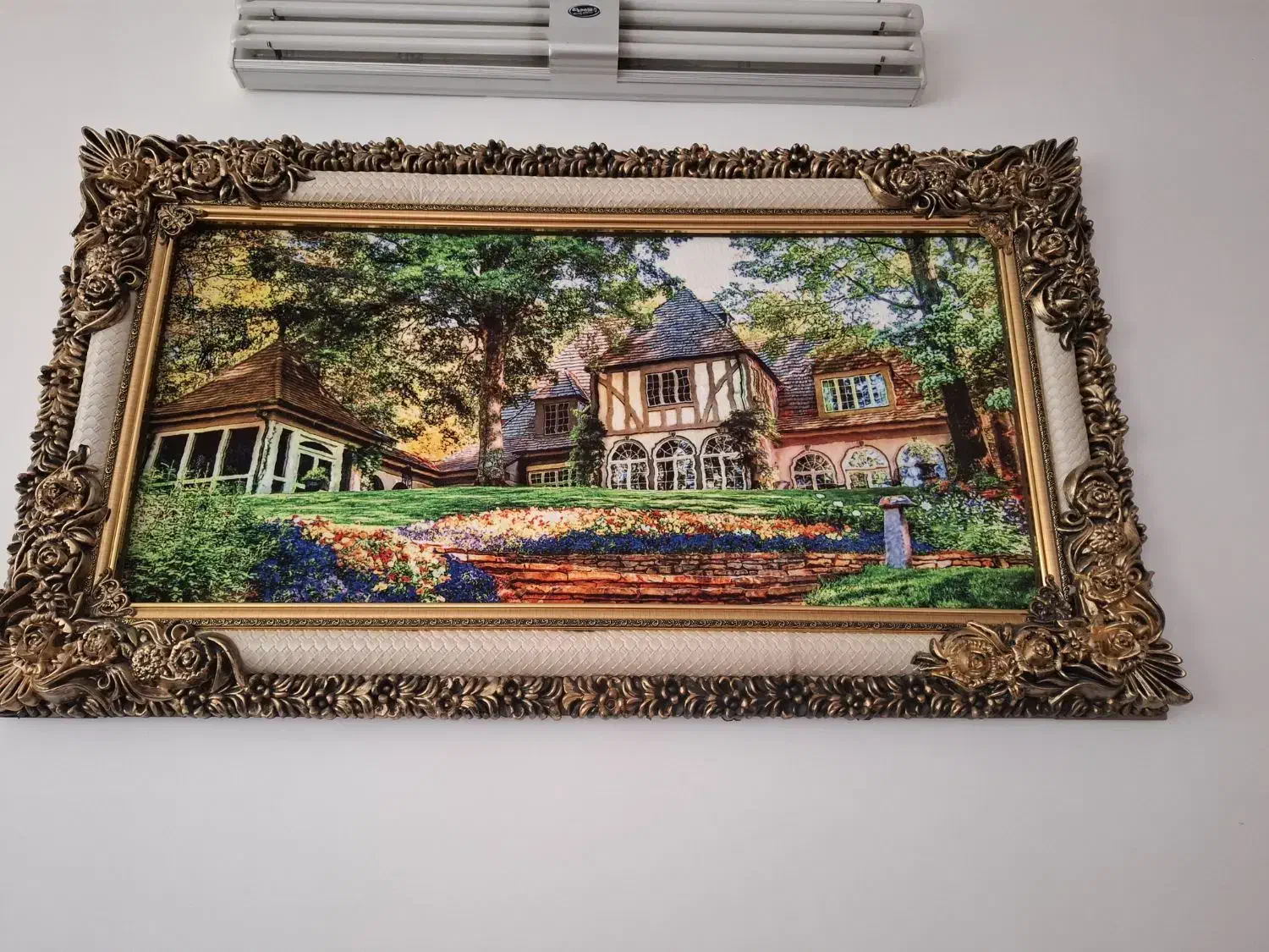 تابلوفرش بامنظره زیبا|تابلو فرش|کاشان, مصلی|دیوار