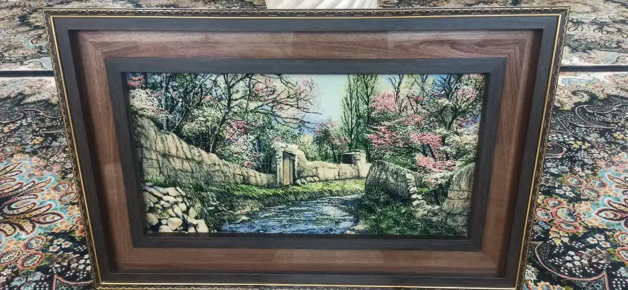 تابلو فرش منظره|تابلو فرش|قم, باجک سه|دیوار