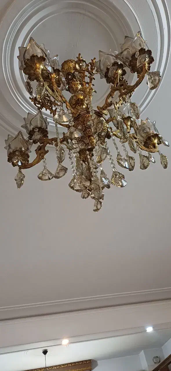 لوستر جنس برنج|لوستر و چراغ آویز|ری, دیلمان|دیوار