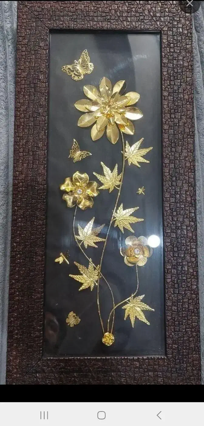 تابلو گل طلایی|تابلو، نقاشی، عکس|اراک, |دیوار