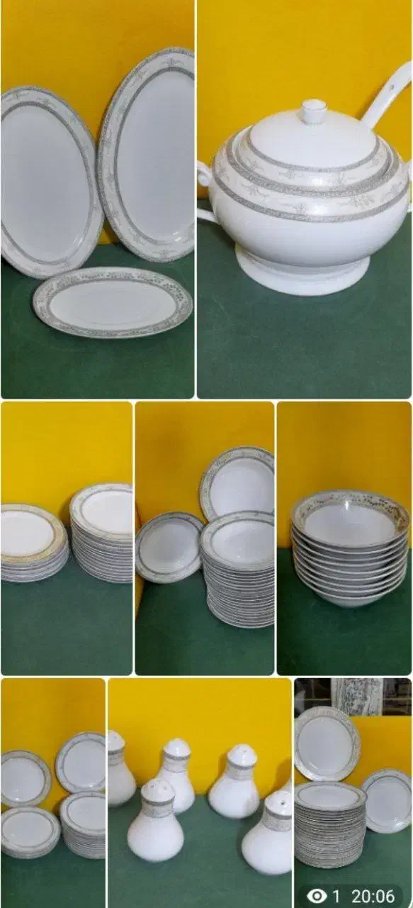 ۱۳۰ پارچه لمونژ فرانسه|ظروف سرو و پذیرایی|کیش, |دیوار