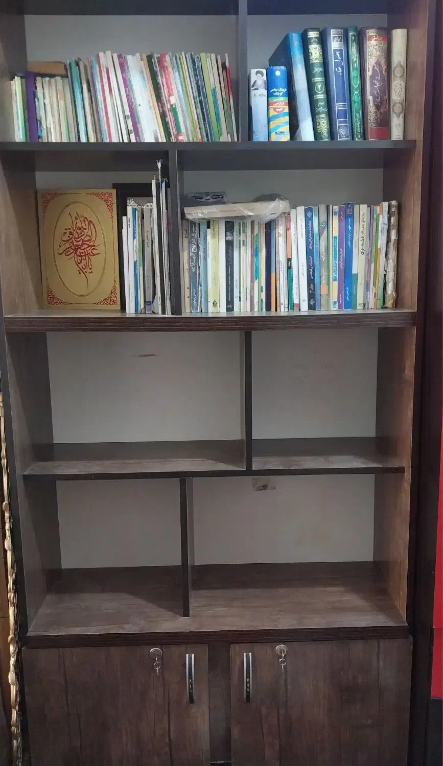 کتابخانه درحدنو|کتابخانه، شلف، قفسه‌های دیواری|نظرآباد, رسالت|دیوار