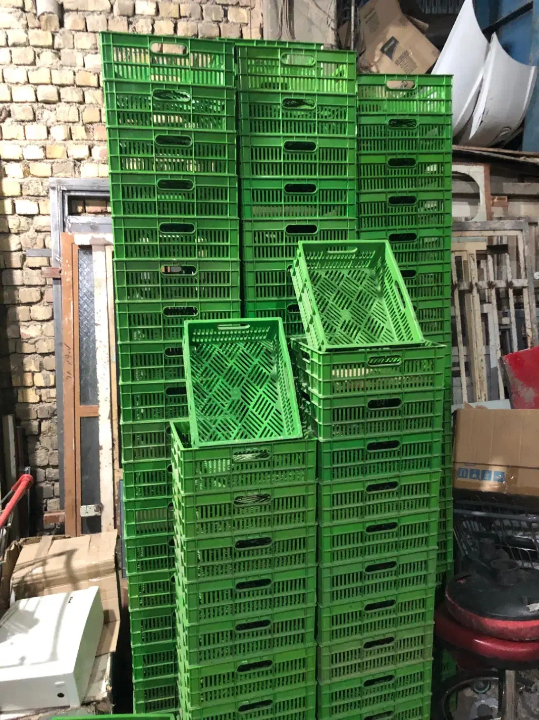 سبد پلاستیکی ماستی میوه گوشتی|ظروف نگهدارنده، پلاستیکی، یکبارمصرف|فلاورجان, |دیوار