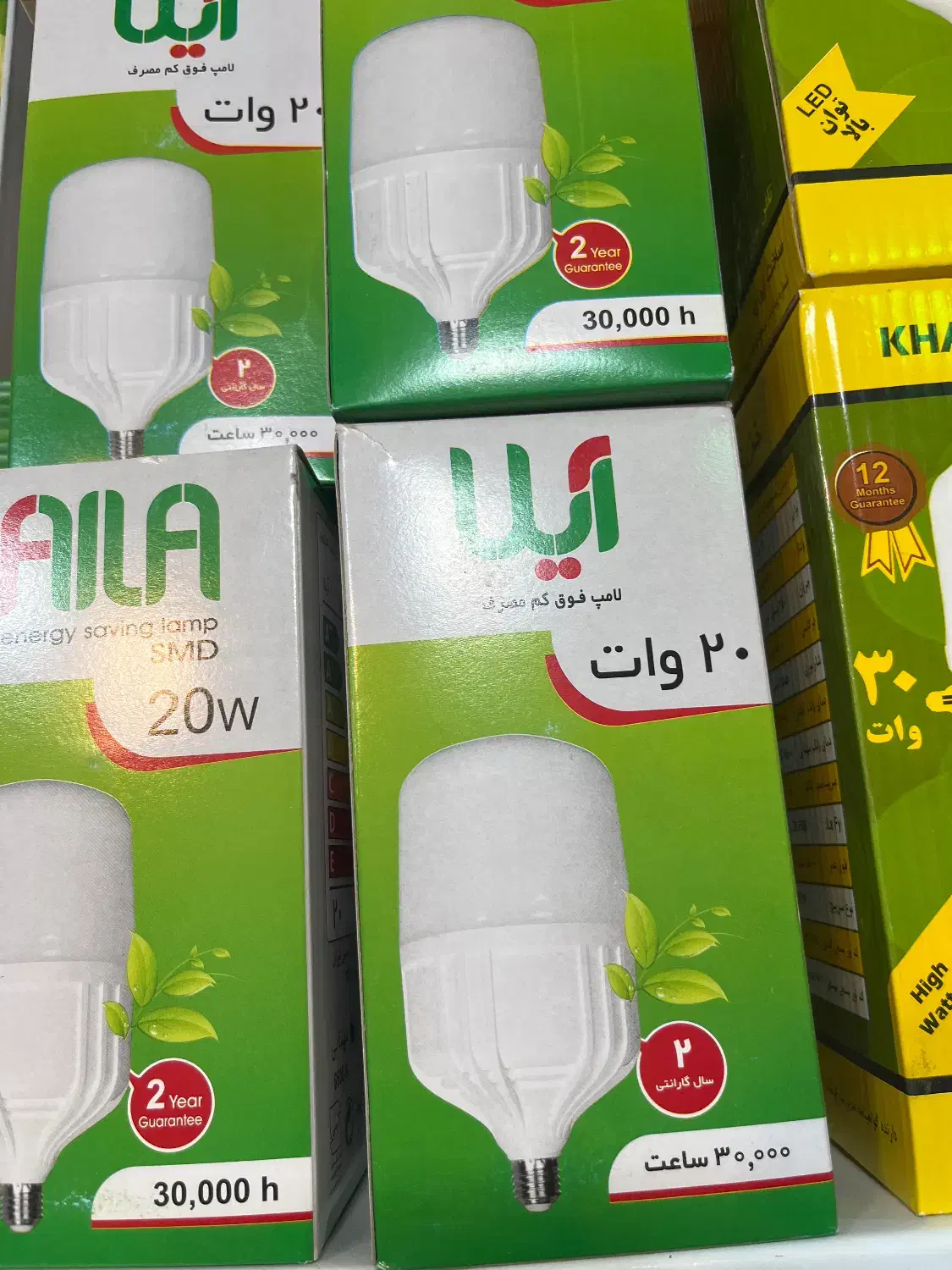 فروش ۱۵ عدد لامپ ۲۰ وات استوانه آیلا هر عدد ۱۴۵۰۰۰|لامپ و چراغ|میبد, |دیوار