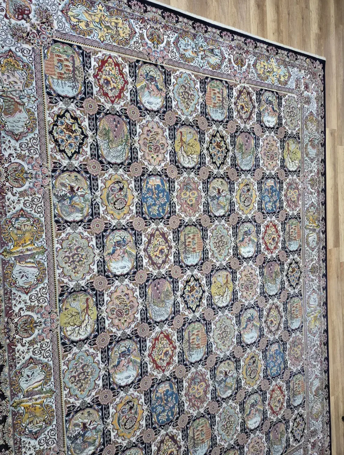 یک جفت فرش ماشینی مدل خشتی ۱۲ متری|فرش|قزوین, |دیوار