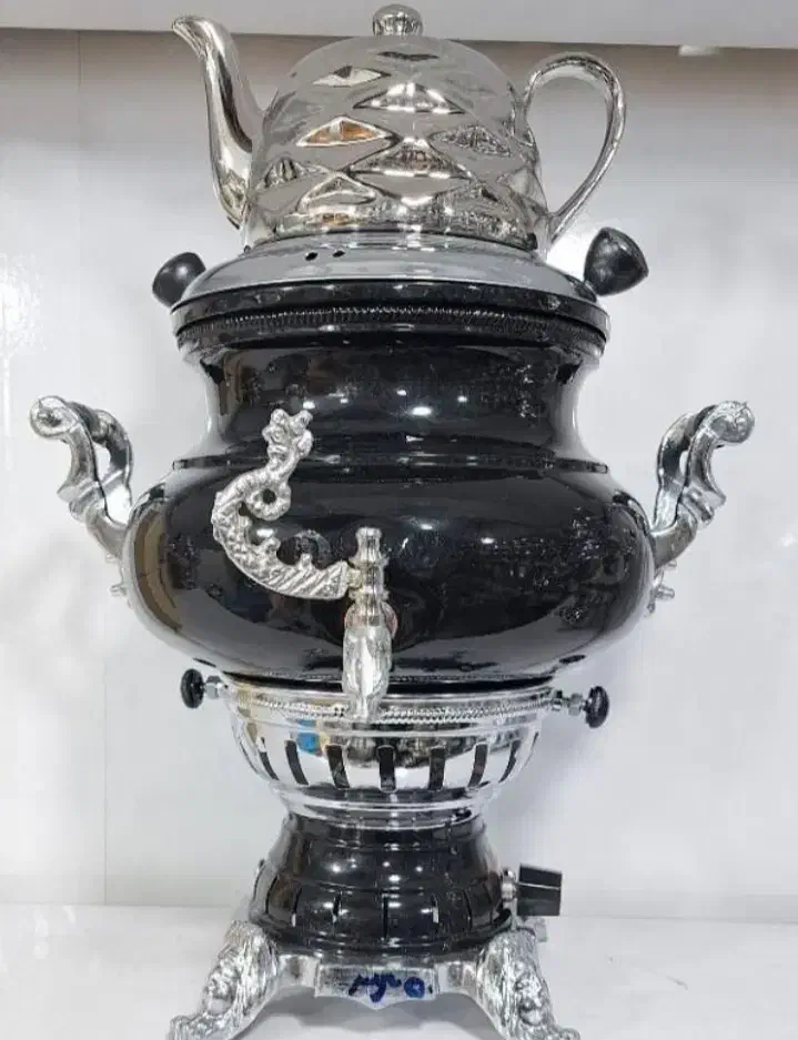 سماور گازی کار تهران/طرح سنگ8.10لیتری قوری سرامیکی|سماور، چای‌ساز، قهوه‌ساز|زاهدان, |دیوار