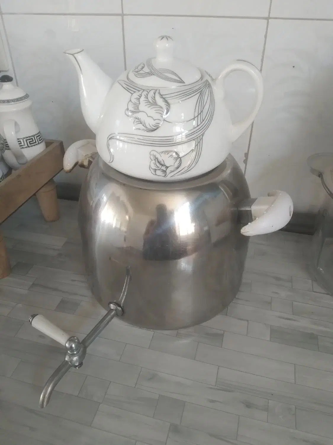 کتری طرح سماور|سماور، چای‌ساز، قهوه‌ساز|محلات, |دیوار