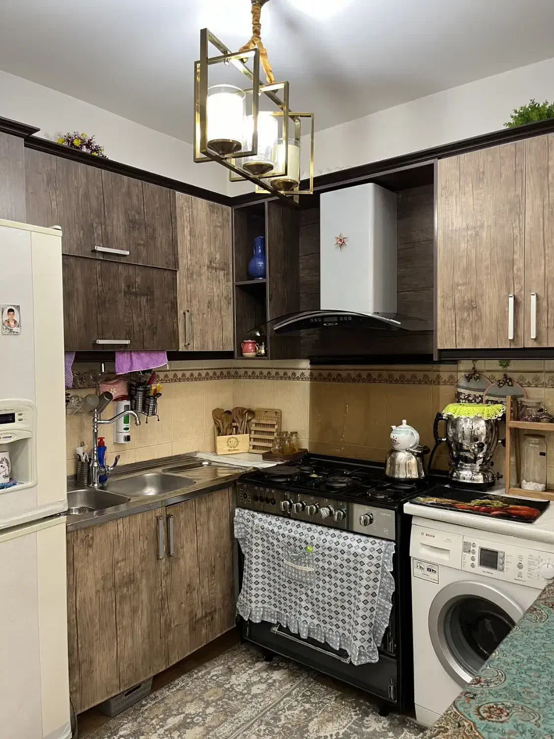 کابینت ام دی اف خوش رنگ و زیبا همراه سینگ و هود|مصالح و تجهیزات ساختمان|قم, پردیسان|دیوار