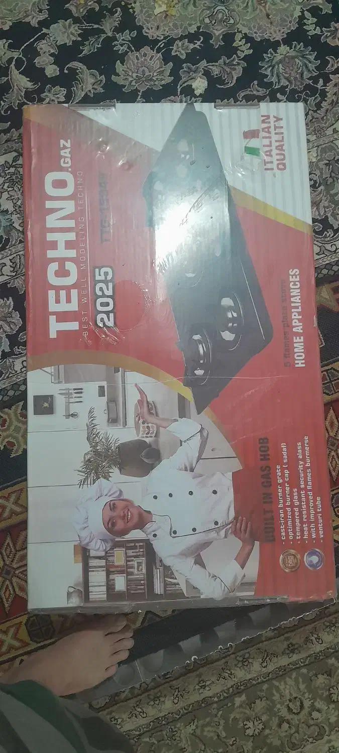 یک عددگازصفحه ای شیشه ای بهترین برند|اجاق گاز و لوازم برقی پخت‌وپز|نورآباد, |دیوار