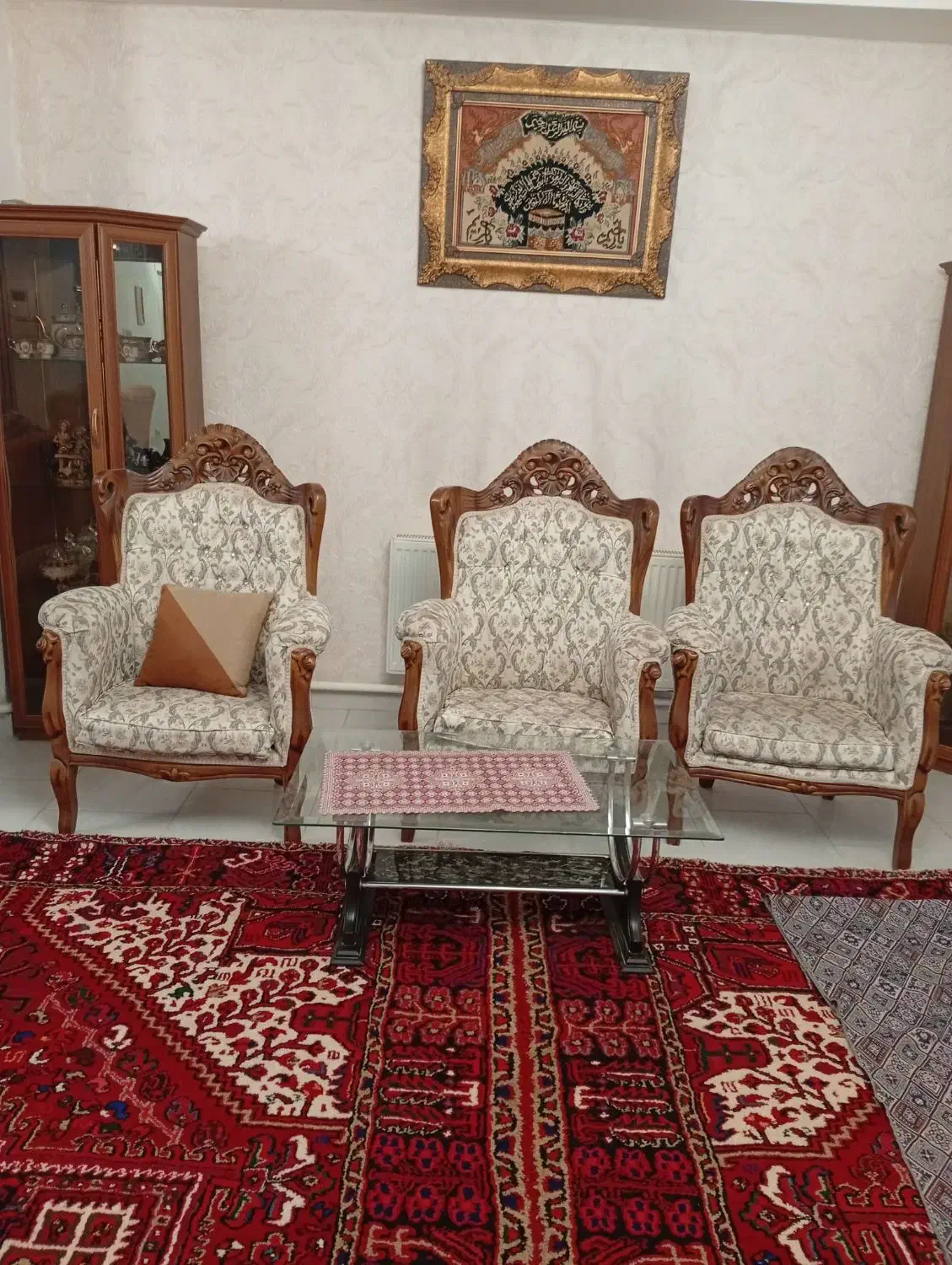 مبل سلطنتی کارکرده ۹ نفره|مبلمان خانگی و میز عسلی|سهند, |دیوار