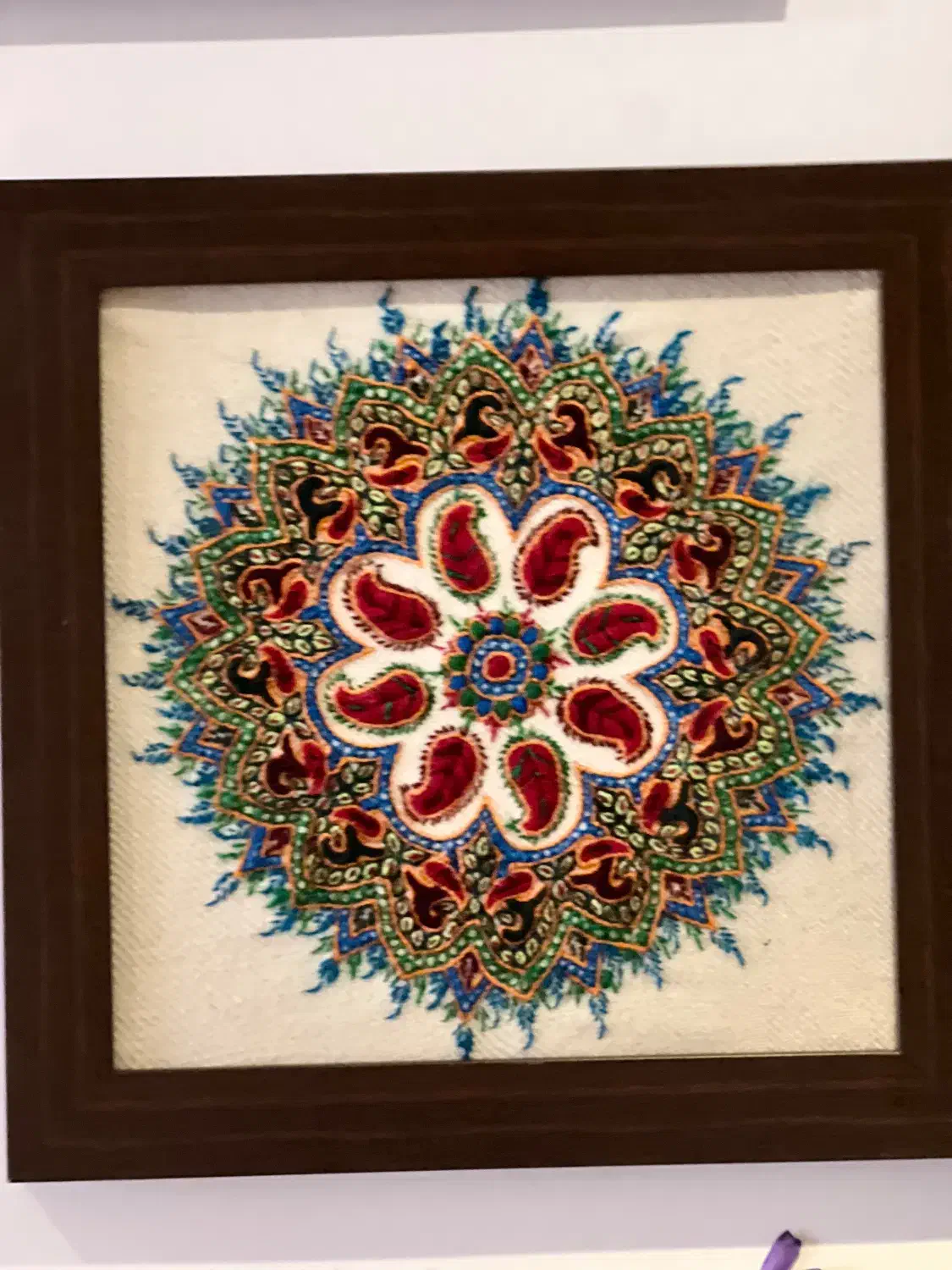 قاب پته دوزی|صنایع دستی و سایر لوازم تزئینی|قم, چهل درخت‎|دیوار