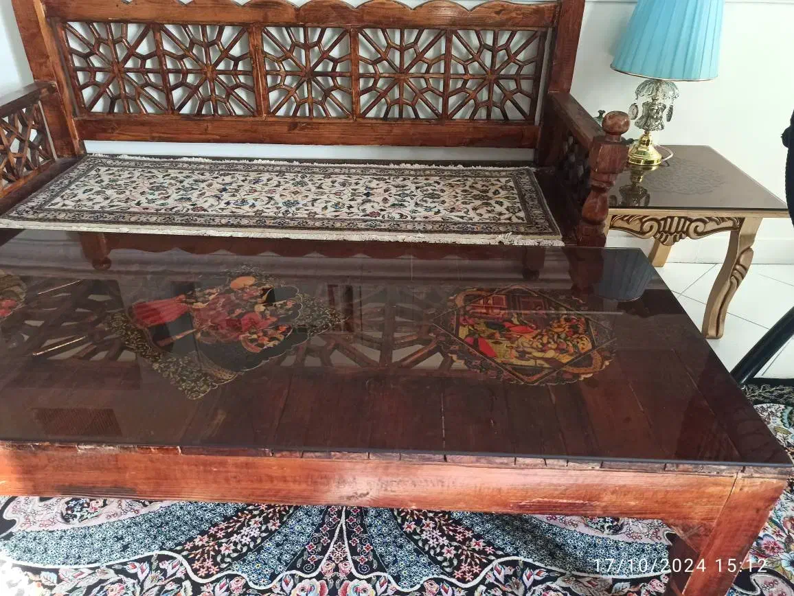 میز سنتی بزرگ  دست ساز طرح مشبک|مبلمان خانگی و میز عسلی|تهران, بهارستان|دیوار